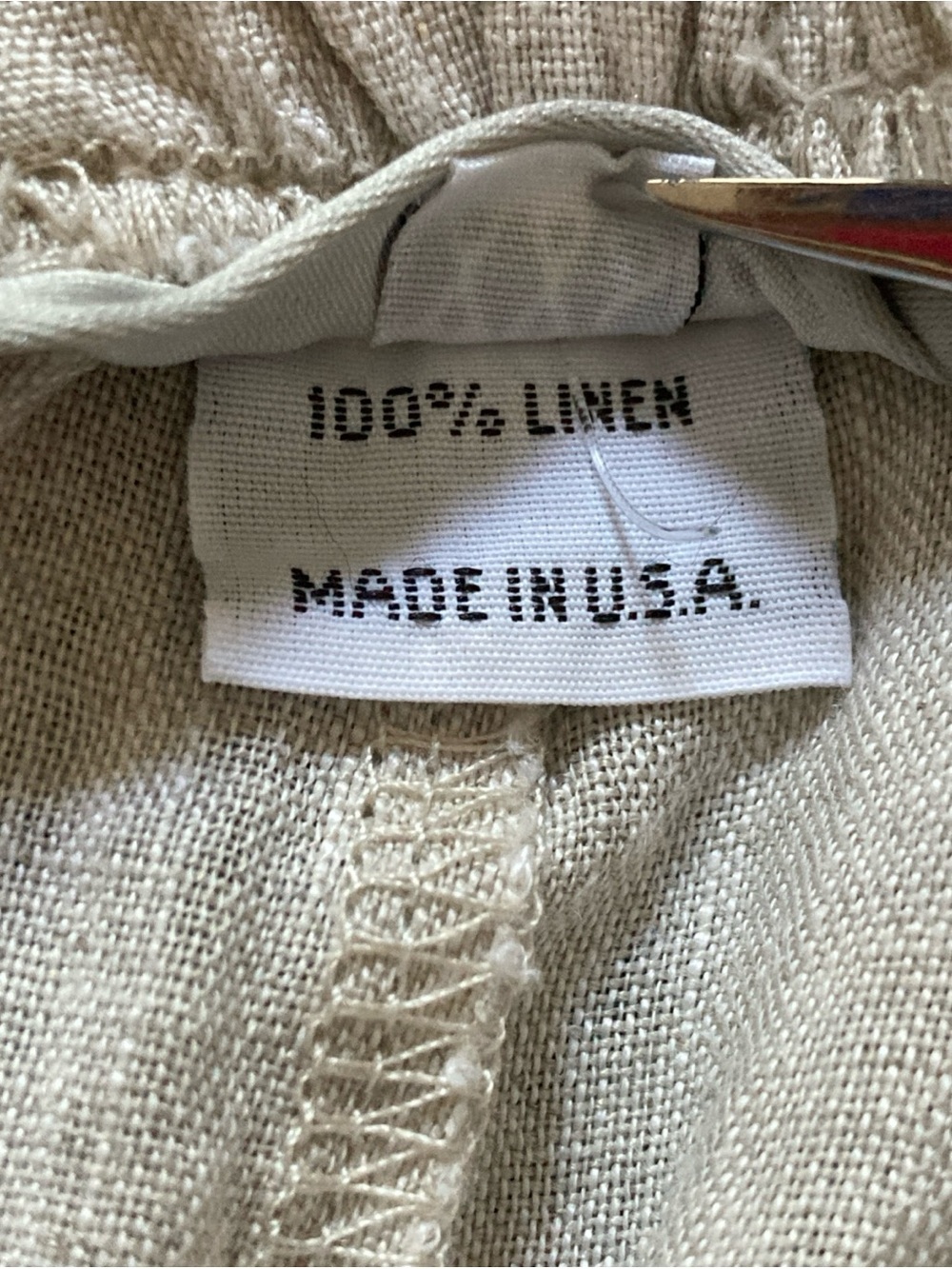 bryn Walker Linen Cropped beige Pants pockets wide leg women’s size XXS - Picture 5 of 6
